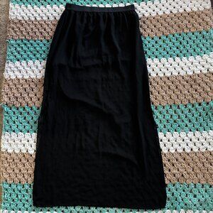 H&M Divided Black Sheer Maxi Skirt Womans sz 8